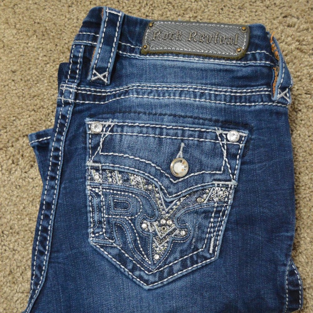 Rock Revival Mid-Rise Boot Jeans